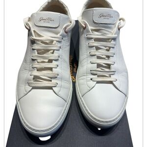 10.5/fit like an 11! Good Man Brand Classic White Leather Sneakers